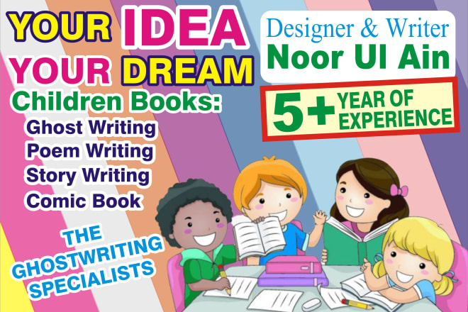 I will design and write an awesome children books, poem, story,