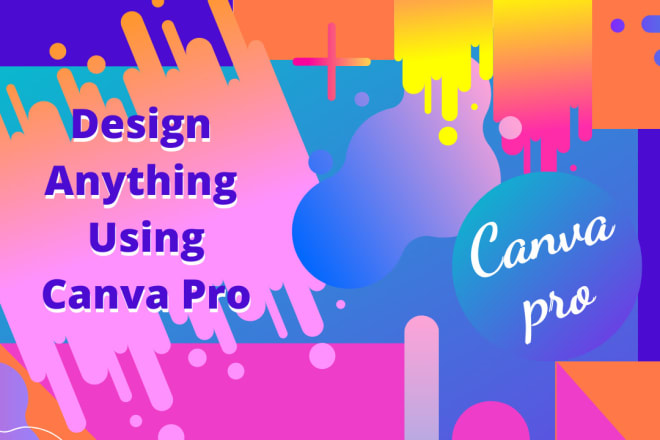 I will design anything in canva pro