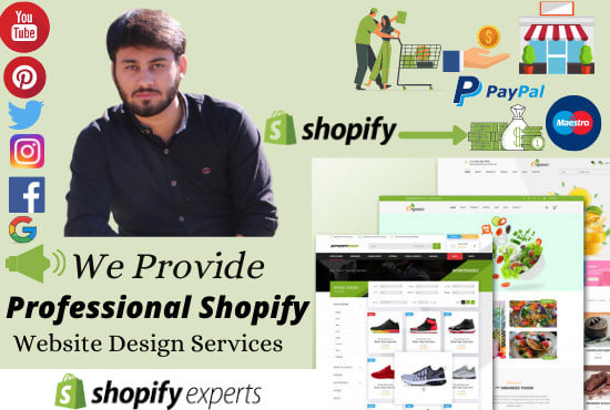 I will design attractive and professional shopify website
