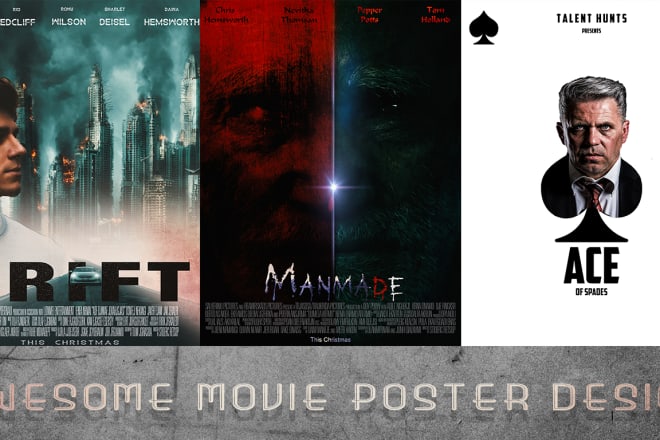 I will design awesome movie poster