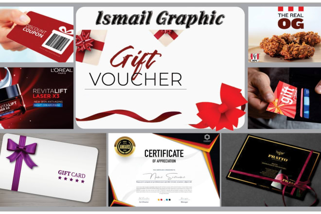 I will design certificate, gift voucher, coupon, cards, event header, ads