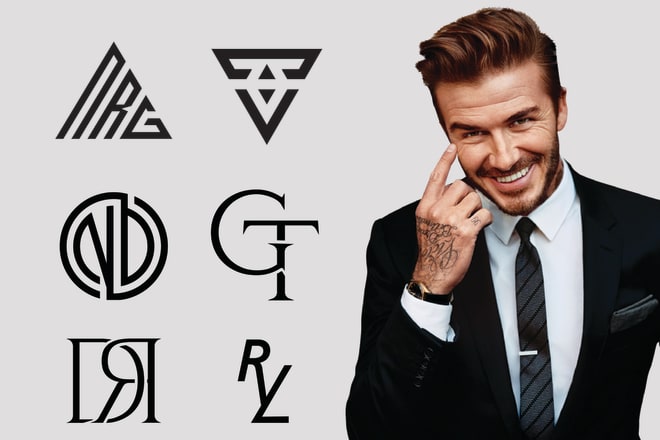 I will design clothing line, streetwear monogram logo with initials