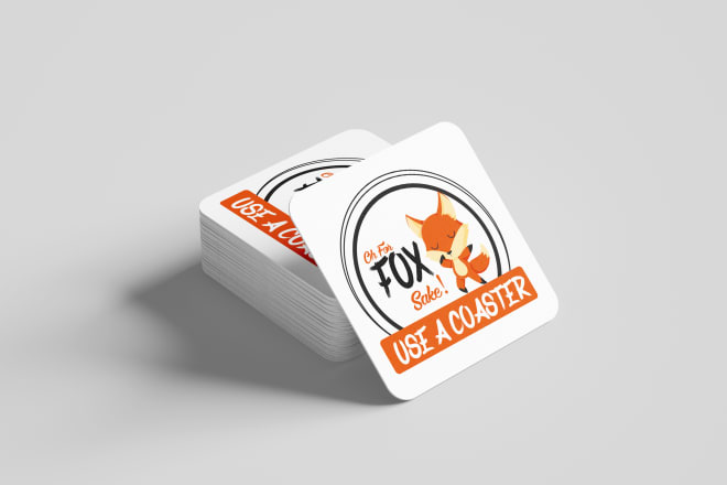 I will design coaster with 3d mockup in 24 hours