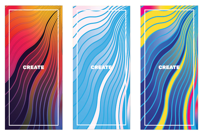 I will design colorful gradient background or web wallpaer