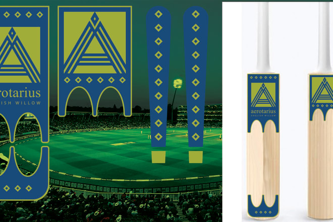 I will design cool cricket bat stickers