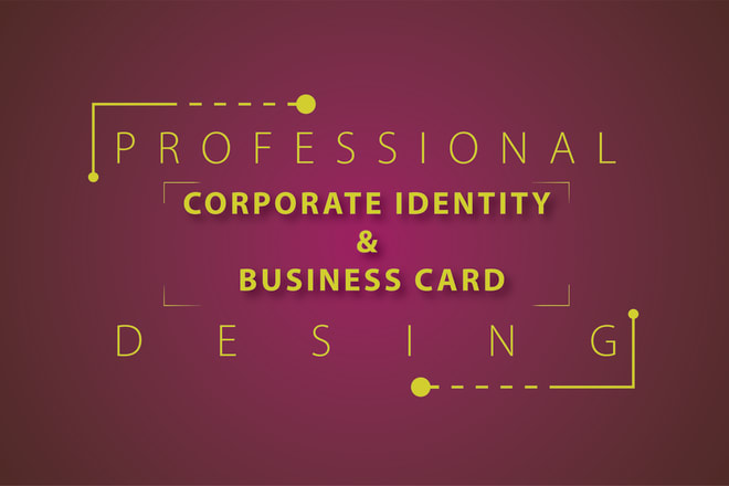 I will design corporate identity and business cards