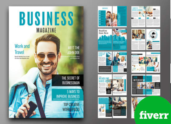 I will design creative magazine, brochures and ads templates