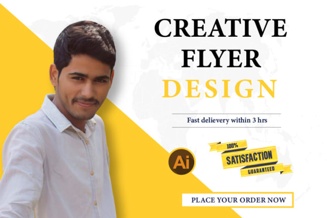 I will design creative marketing flyers, banners for social media