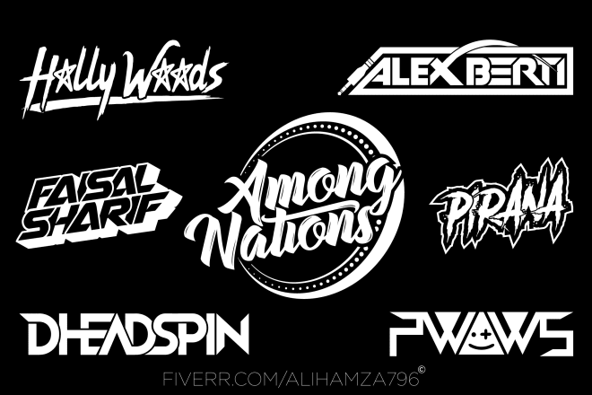 I will design custom dj, band, music, text or any business logo
