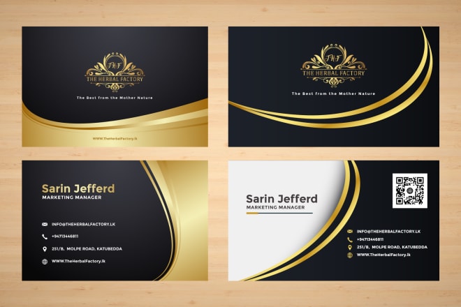 I will design custom, luxury, modern business card