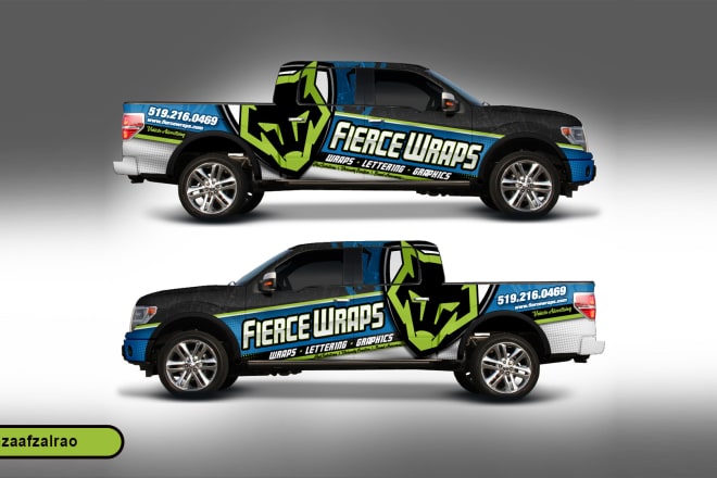 I will design do professional car wrap, truck wrap, vehicle wrap