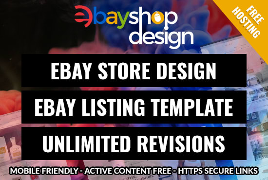 I will design ebay store design, ebay listing, ebay shop