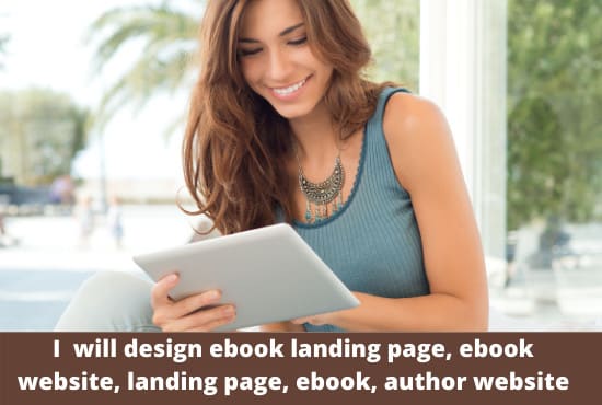I will design ebook landing page, ebook website, landing page, ebook, author website