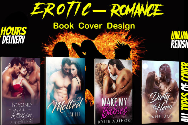I will design erotic cover, romantic cover,christian book cover,novel cover