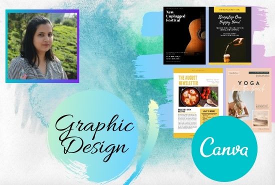 I will design everything on canva in 1 hour
