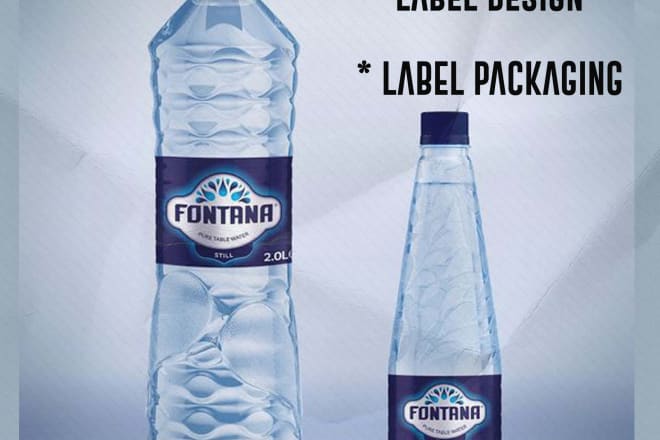 I will design eye catching logo design, water bottle label design