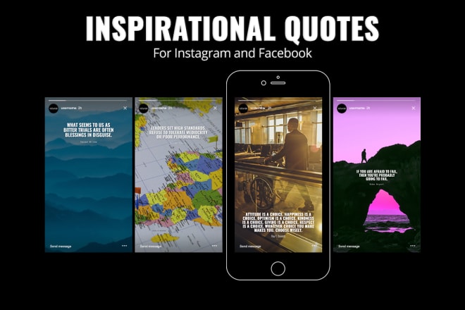 I will design inspirational instagram story quote images