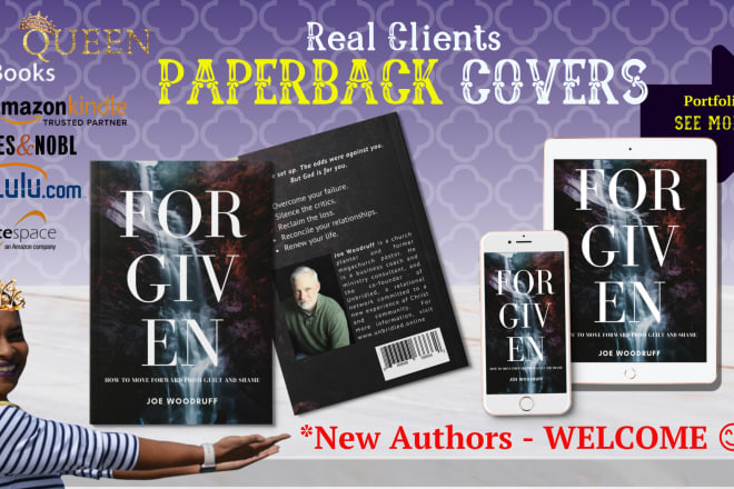 I will design paperback book cover front, spine and rear and ebook