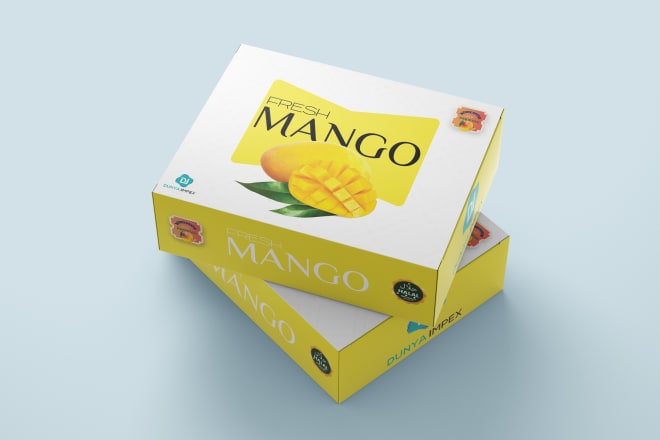 I will design product packaging box design with 3d images