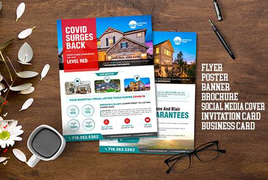 I will design professional business flyer for you within 24 hours