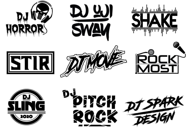 I will design professional dj rap,rock, logo