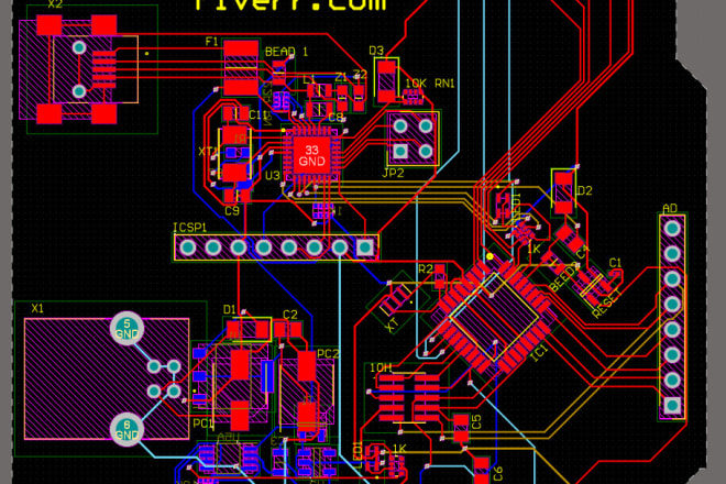 I will design schematic 4 layer pcb layout with gerber and PDF files on altium