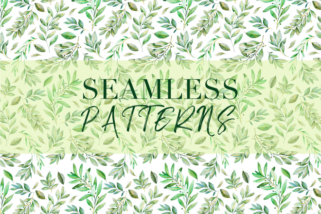 I will design seamless pattern for printing