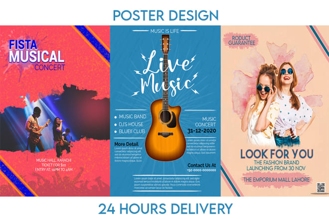 I will design stunning business, event and promotional poster