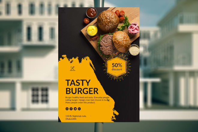 I will design top quality poster for your project poster