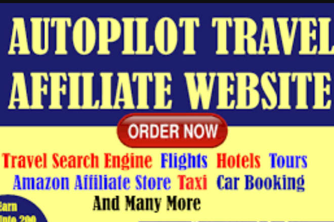 I will design travel affiliate website for passive income