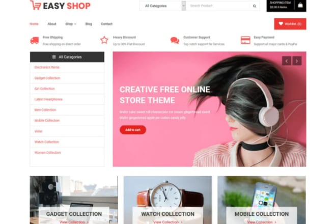 I will design wordpress online store with divi responsive web shop landing page
