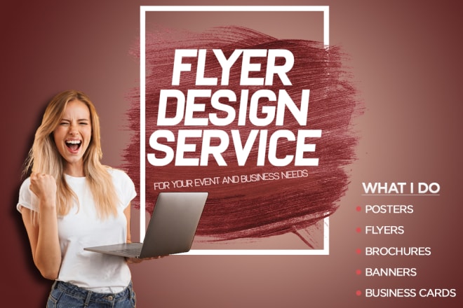 I will design your flyer for events and startups