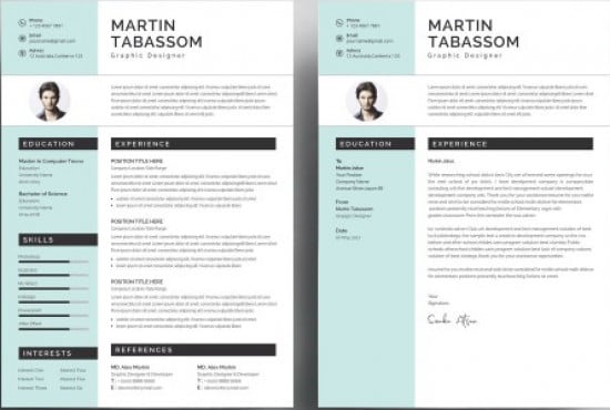 I will design your job winning CV or resume with creative template