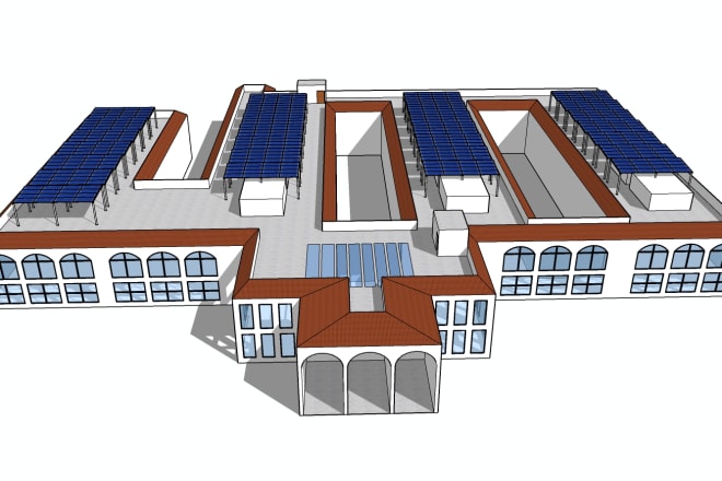 I will design your solar pv system with helioscope, sketchup, and autocad
