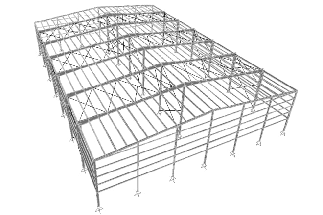 I will design your structure related to steel or metal building