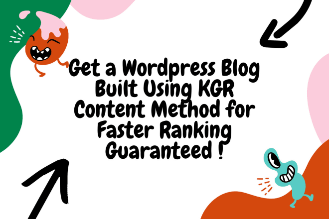 I will develop a niche website using kgr method for faster ranking