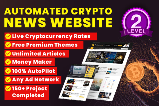 I will develop automated crypto currency news website using premium themes, auto blog