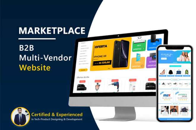 I will develop b2b multi vendor ecommerce marketplace website