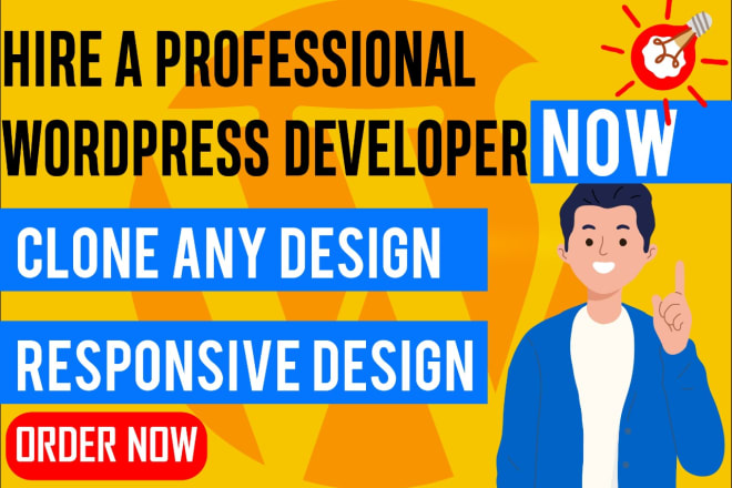 I will develop, design, fix your wordpress website and blog