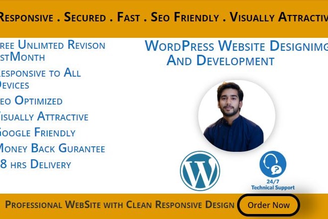 I will develop stunning wordpress website