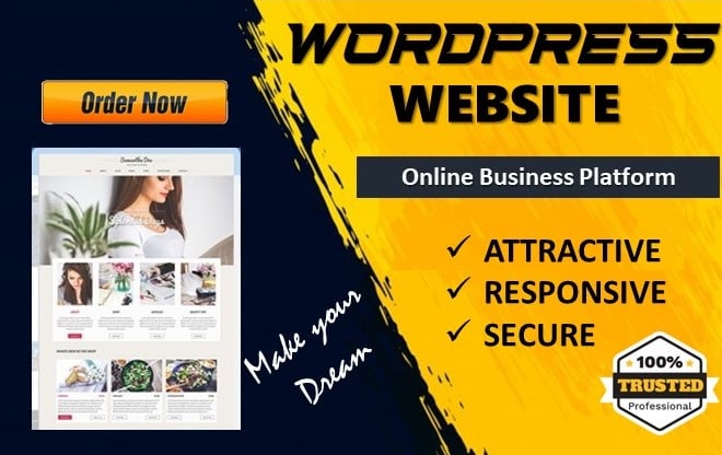 I will develop wordpress website, online store using woocommerce