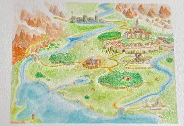 I will do a panoramic map of real world or custom fantasy map