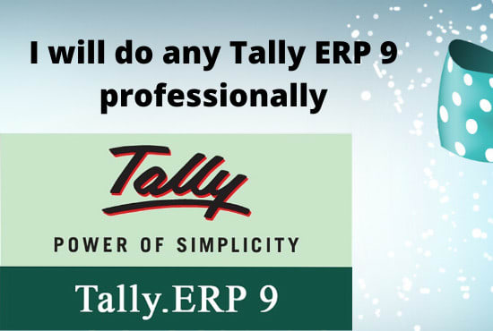 I will do accounting on tally erp 9 professionally