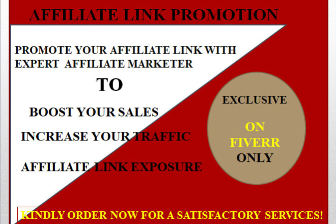 I will do affiliate link promotion clickbank amazon marketing for cheap