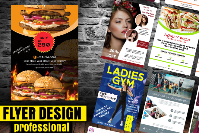I will do amazing flyer, brochure, leaflet, poster designs