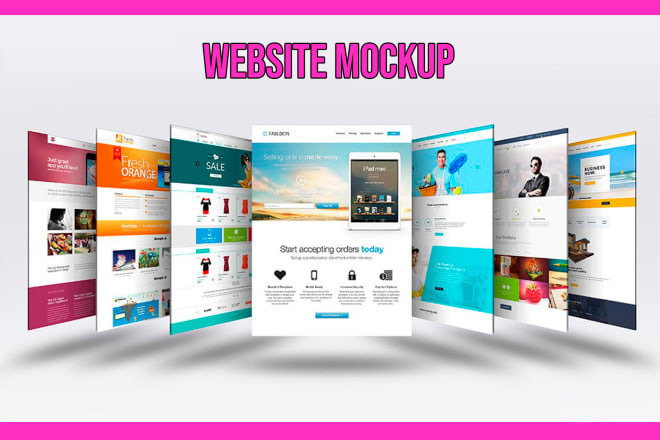 I will do amazing website mockups with photoshop or xd