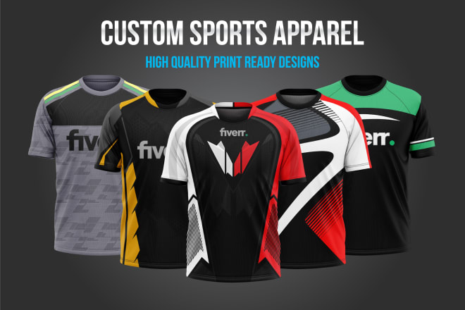 I will do any custom sports jersey design or sublimation jersey