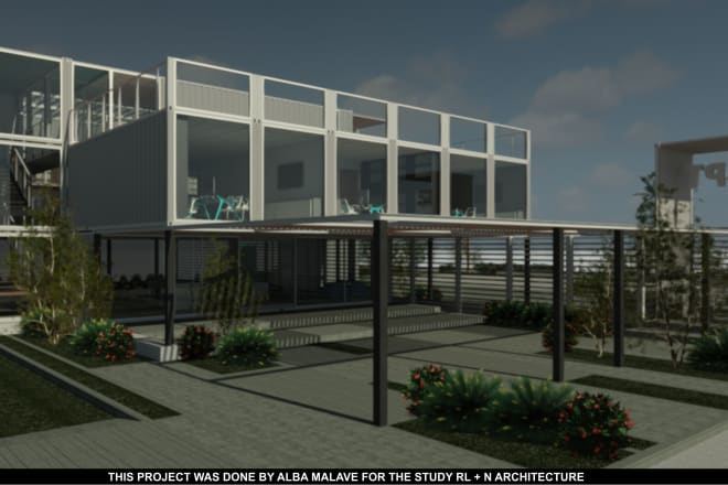 I will do architectural projects with a shipping containers