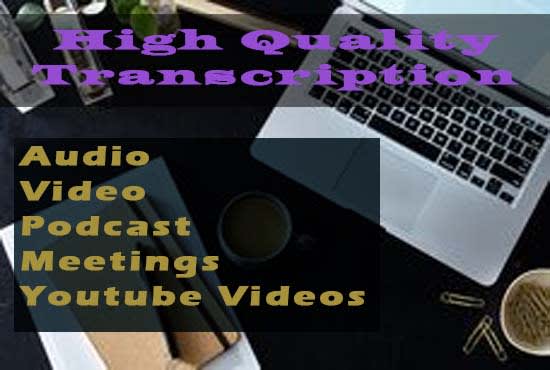 I will do audio and video transcription and translation english and portuguese