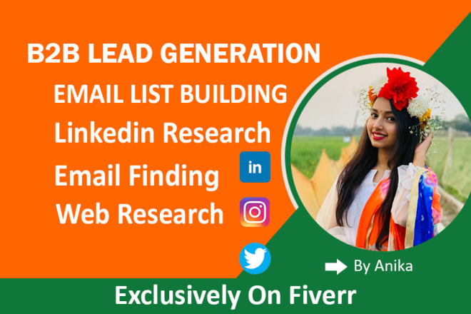 I will do b2b lead generation and build targeted email list